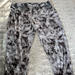 Pro Player Black and Gray Tie-Dye Pants